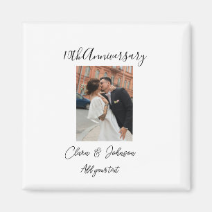 Íman nome do casal de foto do 10º aniversário de casame