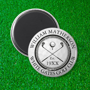 Íman Nome do clube Golf Personalizado Carimbo de bola G