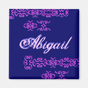 Íman Nome do Designer Abigail I Magnet