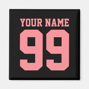 Íman Nome do Futebol Número Menino Menina Personalizado
