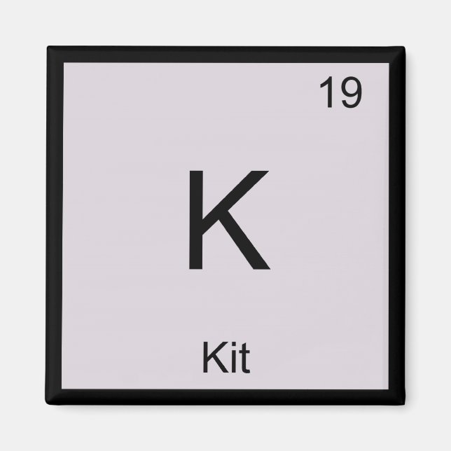 Íman Nome do Kit Elemento Químico Tabela Periódica (Frente)