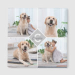 Íman Nome do Monograma da Colagem de Fotos Personalizad<br><div class="desc">Celebre seu melhor amigo com um imã personalizado da Colagem de Fotos Monogramas Pet. Quando você tem tantas memórias e fotos divertidas, uma foto não é suficiente. Nosso ímã de Foto Cachorro tem quatro fotos. Quer você tenha um novo cachorrinho, ou para memorializar todos os momentos especiais através de cada...</div>