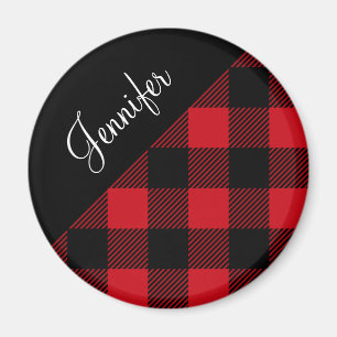 Íman Nome do Padrão de Verificação de Xadrez Red Buffal