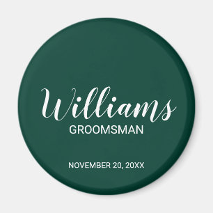 Íman Nome do Padrinho de casamento Personalizado do Scr