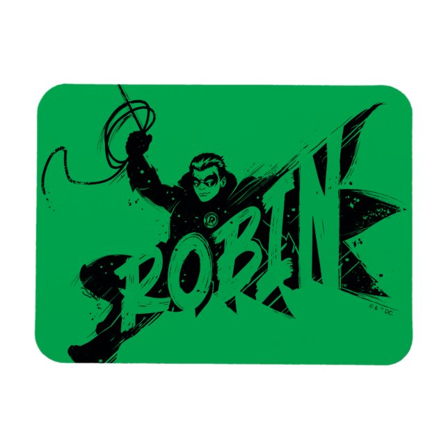Íman Nome do Pincel de Tinta Robin (Horizontal)