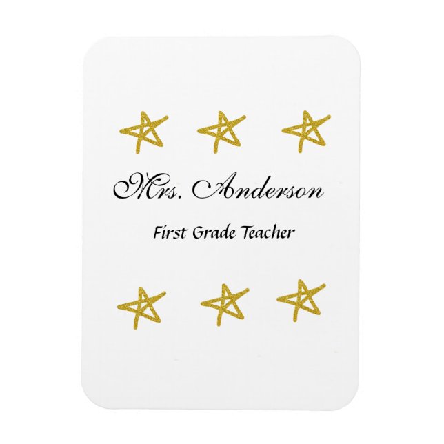Íman nome do professor de volta às estrelas douradas de (Vertical)