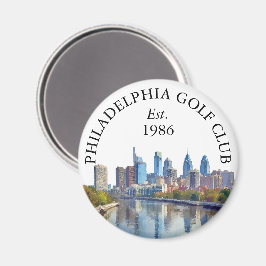 Íman Nome do Taco de Golfe Personalizado da Silhueta de