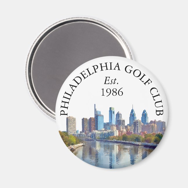 Íman Nome do Taco de Golfe Personalizado da Silhueta de (Front/Back)