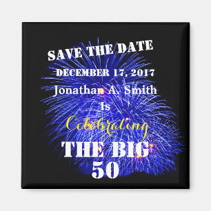 Íman Nome e data personalizados -