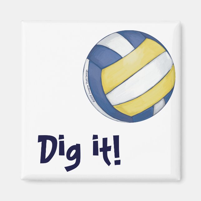 Íman Nome e número da equipe de voleibol (Frente)