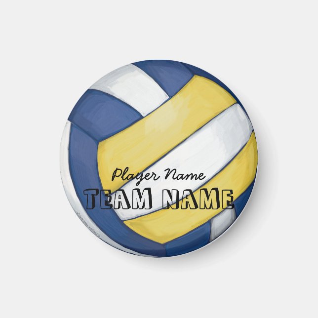 Íman Nome e número da equipe de voleibol (Frente)
