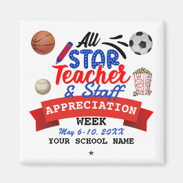 Íman Nome Escolar Semana de Apreciação de Professores d