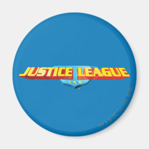 Íman Nome fino e logotipo blindado da Liga da Justiça
