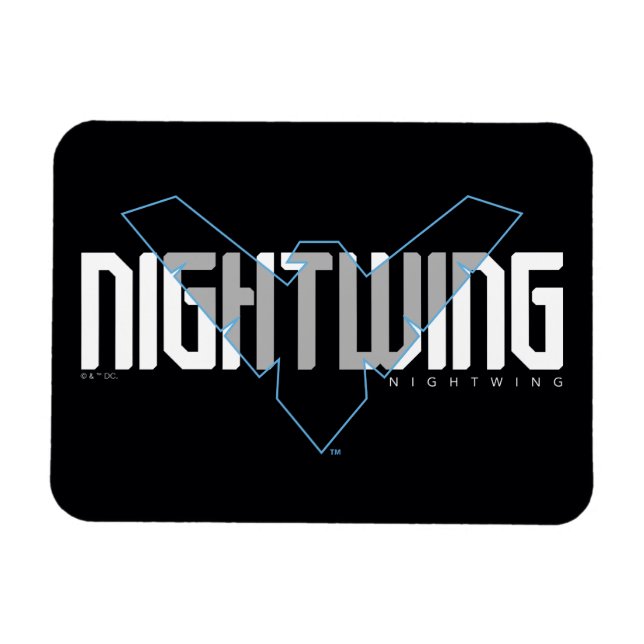 Íman Nome Hi-Tech Nightwing Gráfico (Horizontal)