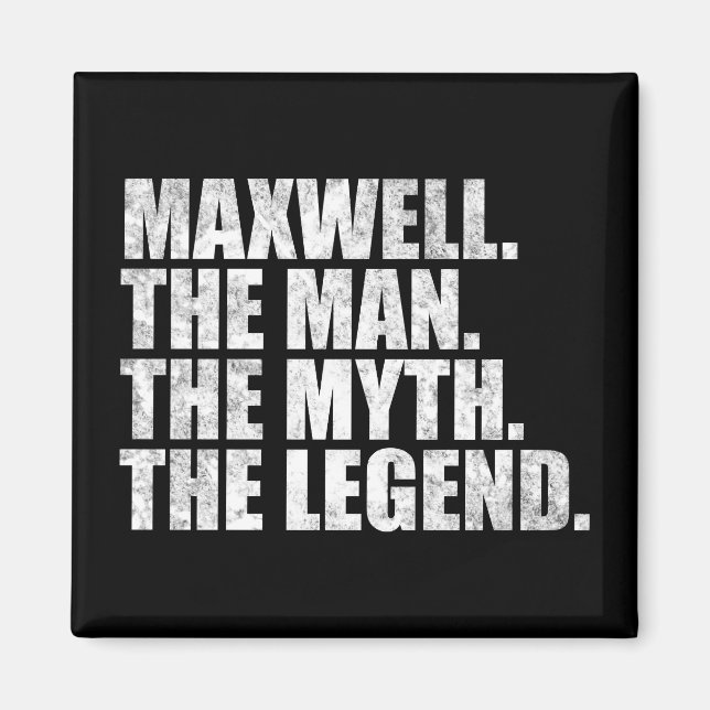 Íman Nome Maxwell, Maxwell O Homem O Mito A Lenda (Frente)