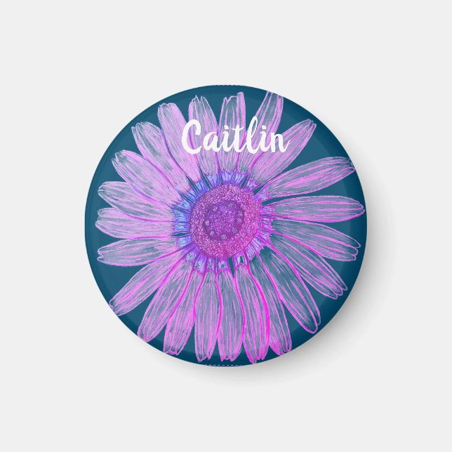 Íman Nome personalizado Bela Flor (Frente)