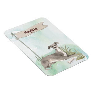 Íman Nome Personalizado Cão-De-Pet De Greyhound Italia