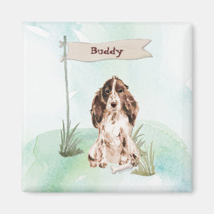 Íman Nome Personalizado Cão de Pet do Cocker Spaniel