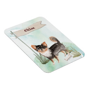 Íman Nome Personalizado Cão Pet Chihuahua