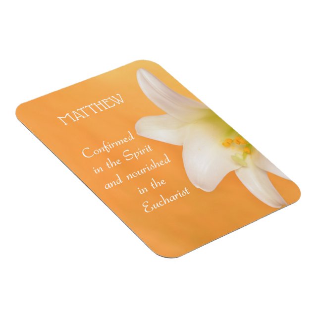 Íman Nome Personalizado, Celebrando Parabéns RCIA Lily (Lado Direito)