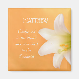 Íman Nome Personalizado, Celebrando Parabéns RCIA Lily