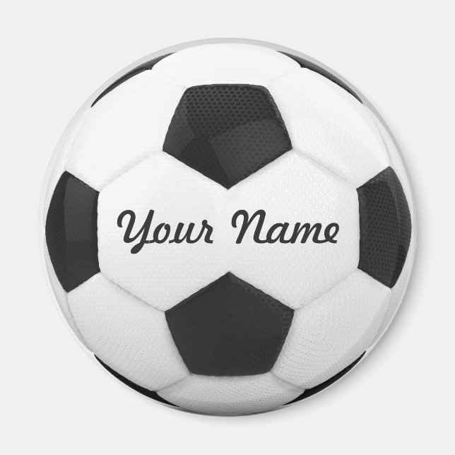 Íman Nome Personalizado da Bola de Futebol (Frente)
