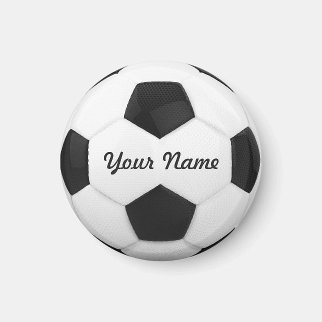 Íman Nome Personalizado da Bola de Futebol (Frente)