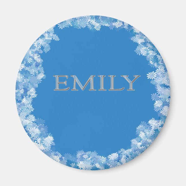 Íman Nome Personalizado da Emily (Frente)