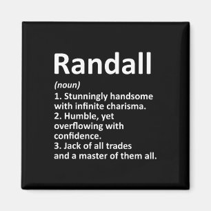 Íman Nome Personalizado de Definição Randall Funny Birt