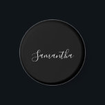 Íman Nome Personalizado de Script Elegante<br><div class="desc">ímã de Nome Personalizado de Script Elegante</div>