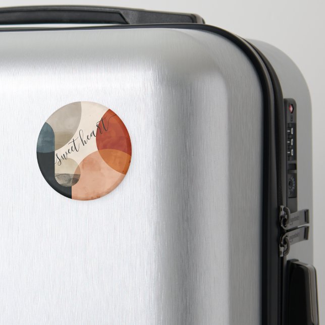 Íman Nome Personalizado do Boho (In Situ (Luggage))