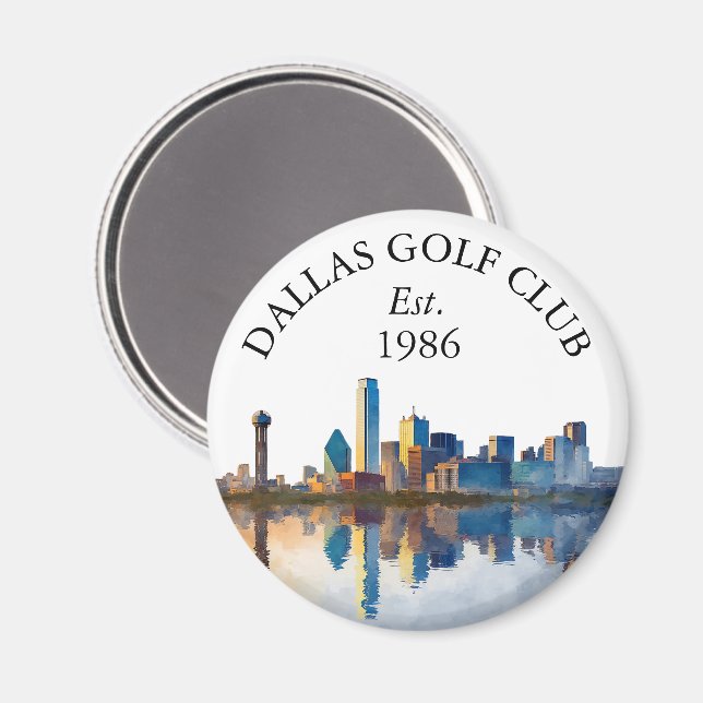 Íman Nome Personalizado do Clube de Golfe da Silhueta d (Front/Back)