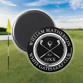 Íman Nome Personalizado do Clube de Golfe Selo Envelhec