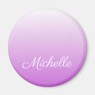 Íman Nome personalizado do Lilac ombre roxo
