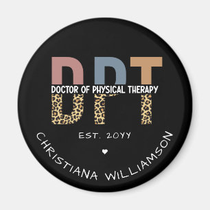 Íman Nome Personalizado DPT Doutor em Terapia Física Ch