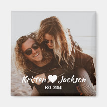 Nome Personalizado e Data Magnet Simples