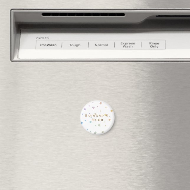 Íman Nome Personalizado Elegante e Customizado (In Situ (Dishwasher))