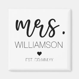 Íman Nome Personalizado Elegante Novo Presente de Casal