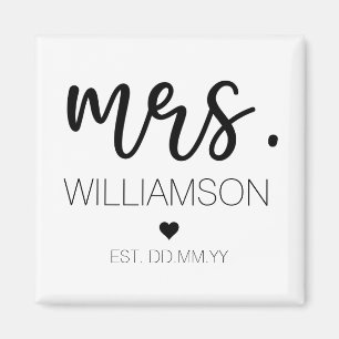 Íman Nome Personalizado Elegante Novo Presente de Casal