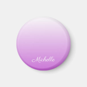 Íman Nome personalizado Lilac roxo ombre