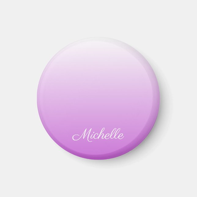 Íman Nome personalizado Lilac roxo ombre (Frente)