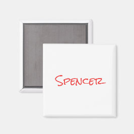 Íman Nome personalizado minimalista monograma