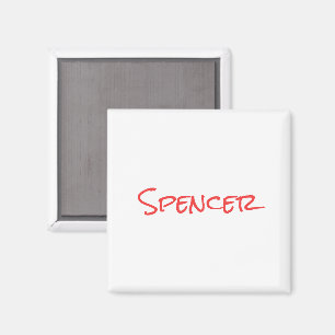 Íman Nome personalizado minimalista monograma