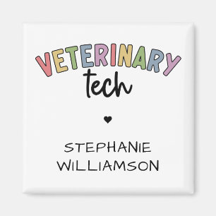 Íman Nome Personalizado técnico veterinário Vet Techn