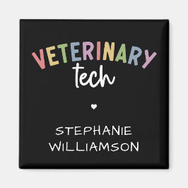 Íman Nome Personalizado técnico veterinário | Vet Techn