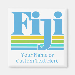 Íman Nome Personalizado / Texto Fiji
