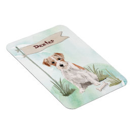 Íman Nome personalizado Wire Haired Jack Russell Pet Do