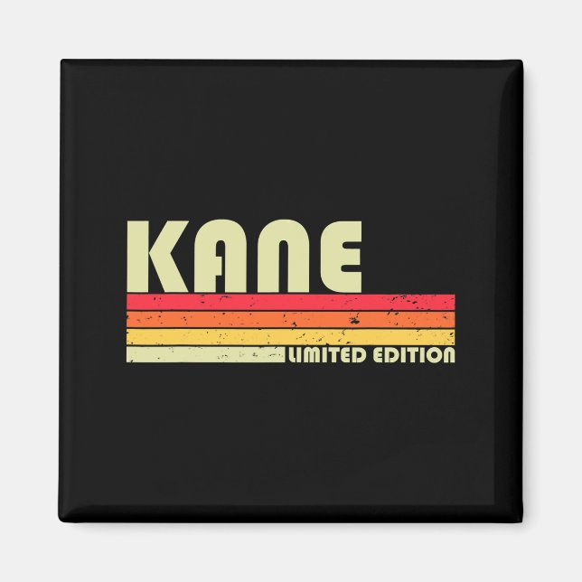 Íman Nome Presente Kane Personalizado Camiseta Vintage  (Frente)