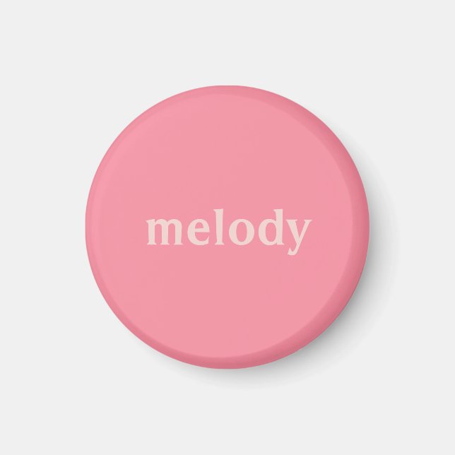 Íman Nome rosa quarto de dormitório moderno  (Frente)