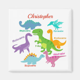 Íman Nomes de Dinossauros de Crianças Bonitas Personal